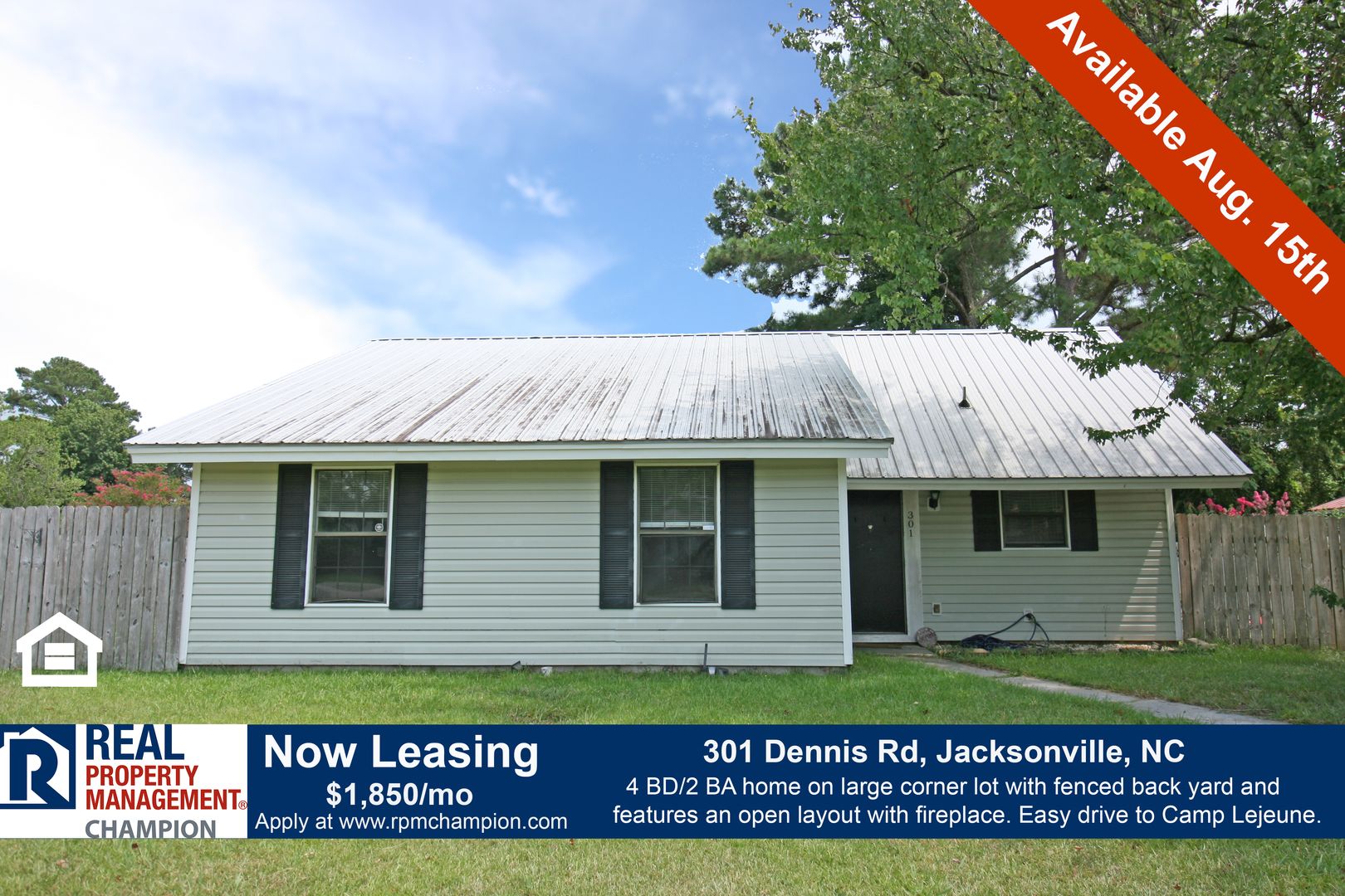 Jacksonville House: 301 Dennis Rd
