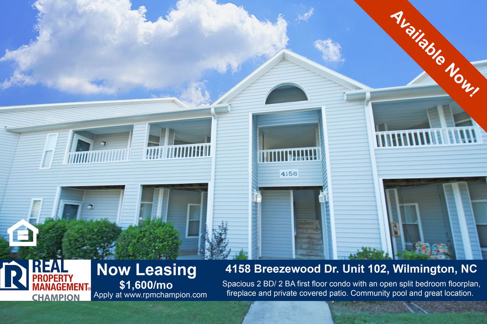 Wilmington Condo: 4158 Breezewood Drive, Unit 102