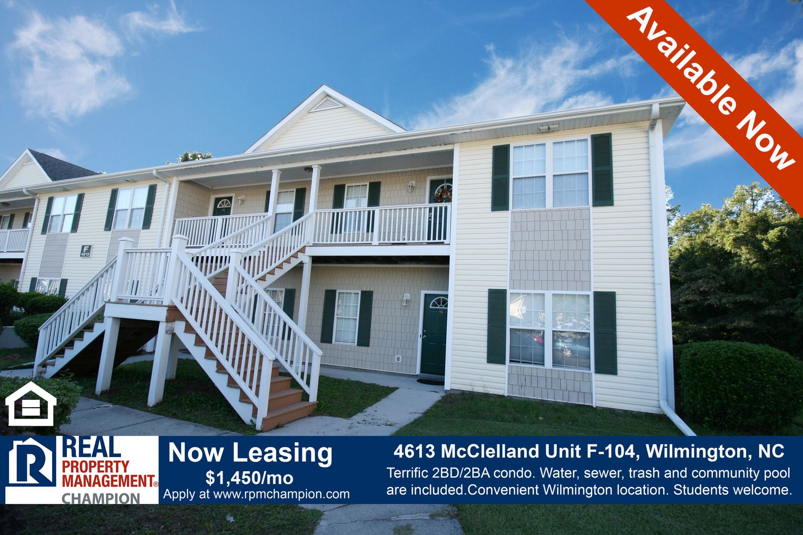 Wilmington House: 4613 McClelland Drive Unit F-104