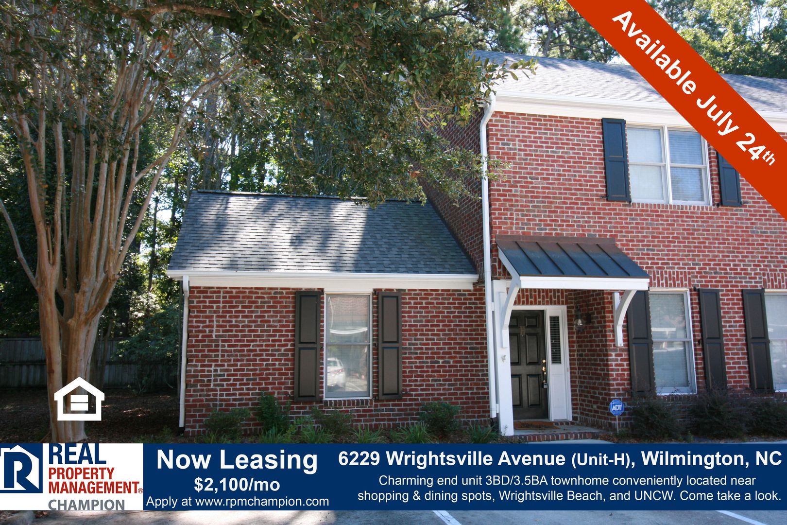 Wilmington Townhome: 6229 Wrightsville Avenue, Unit H