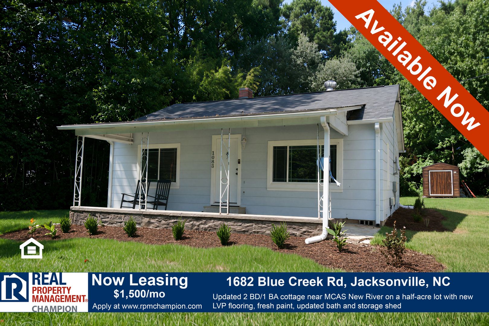 Jacksonville House: 1682 Blue Creek Rd