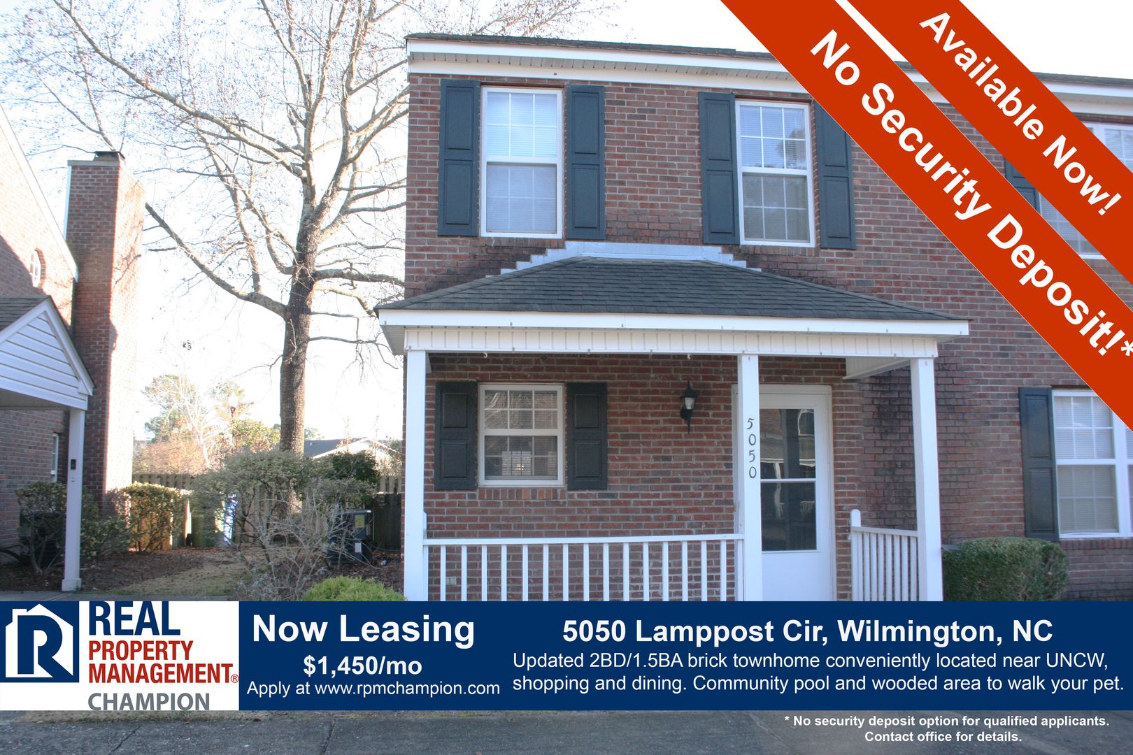 Wilmington Townhome: 5050 Lamppost Circle