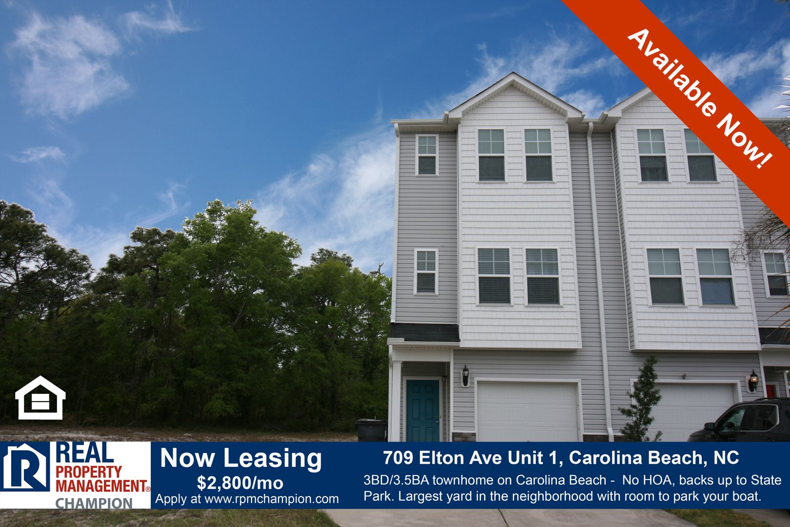 Carolina Beach Townhome: 709 Elton Ave Unit 1