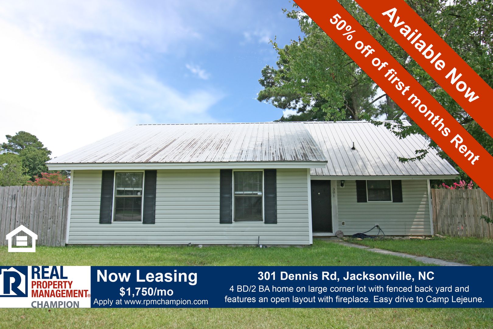 Jacksonville House: 301 Dennis Rd