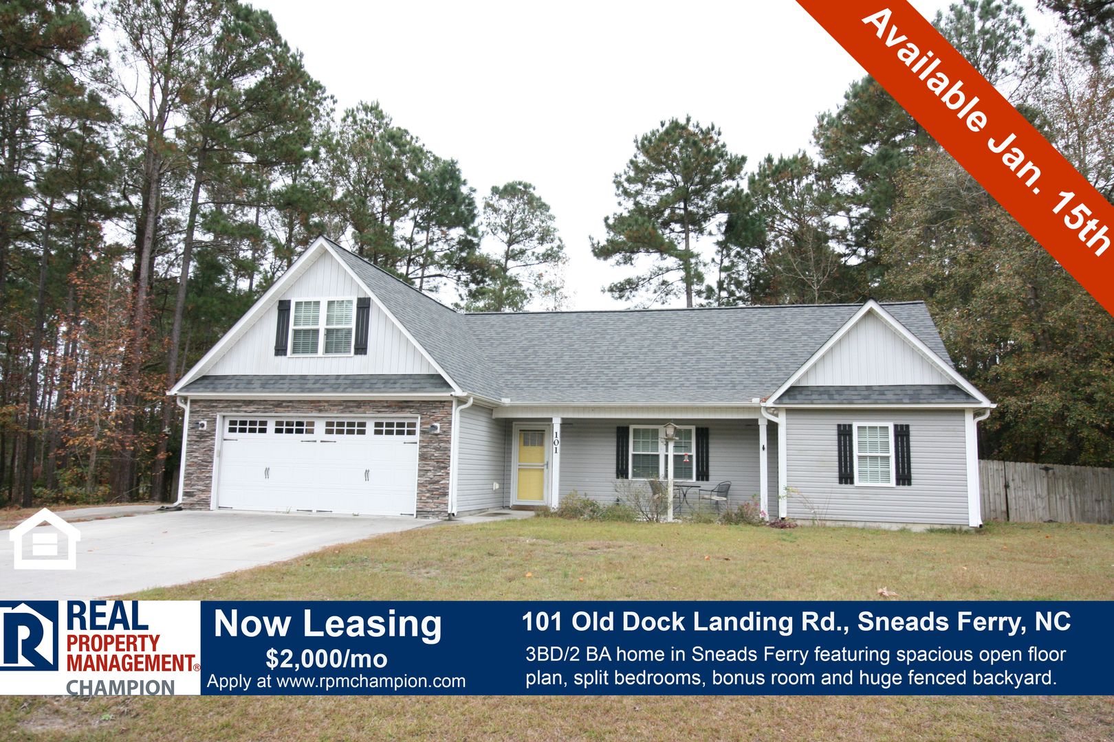 Sneads Ferry House: 101 Old Dock Landing Road