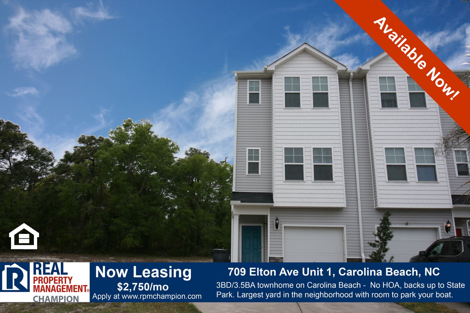 Carolina Beach Townhome: 709 Elton Ave Unit 1