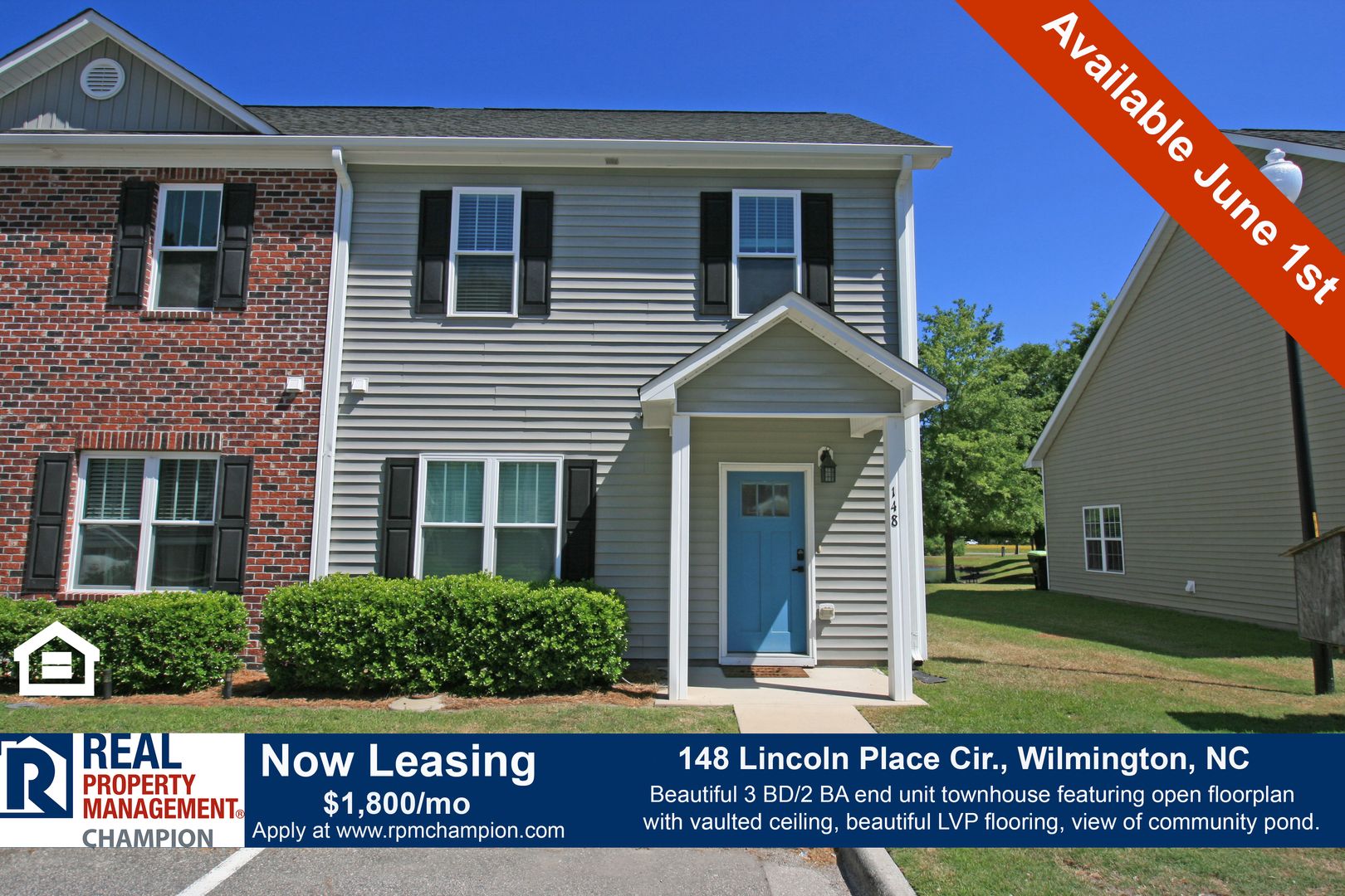 Leland Townhome: 148 Lincoln Place Circle