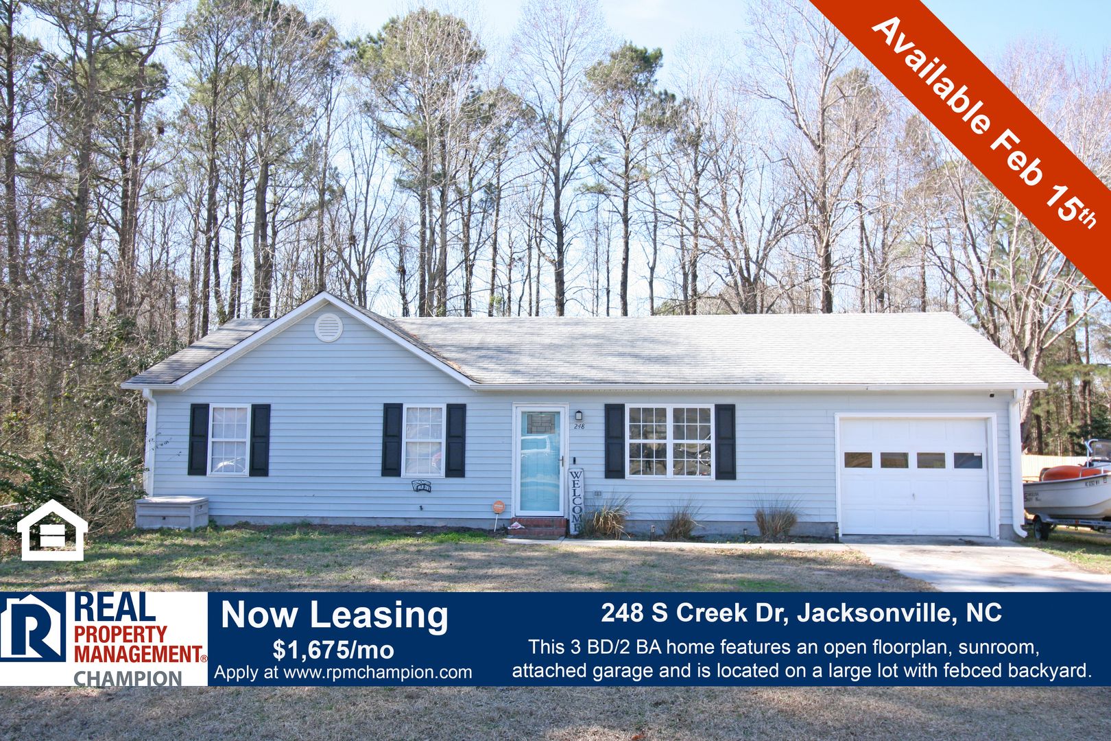 Jacksonville House: 248 S Creek Drive
