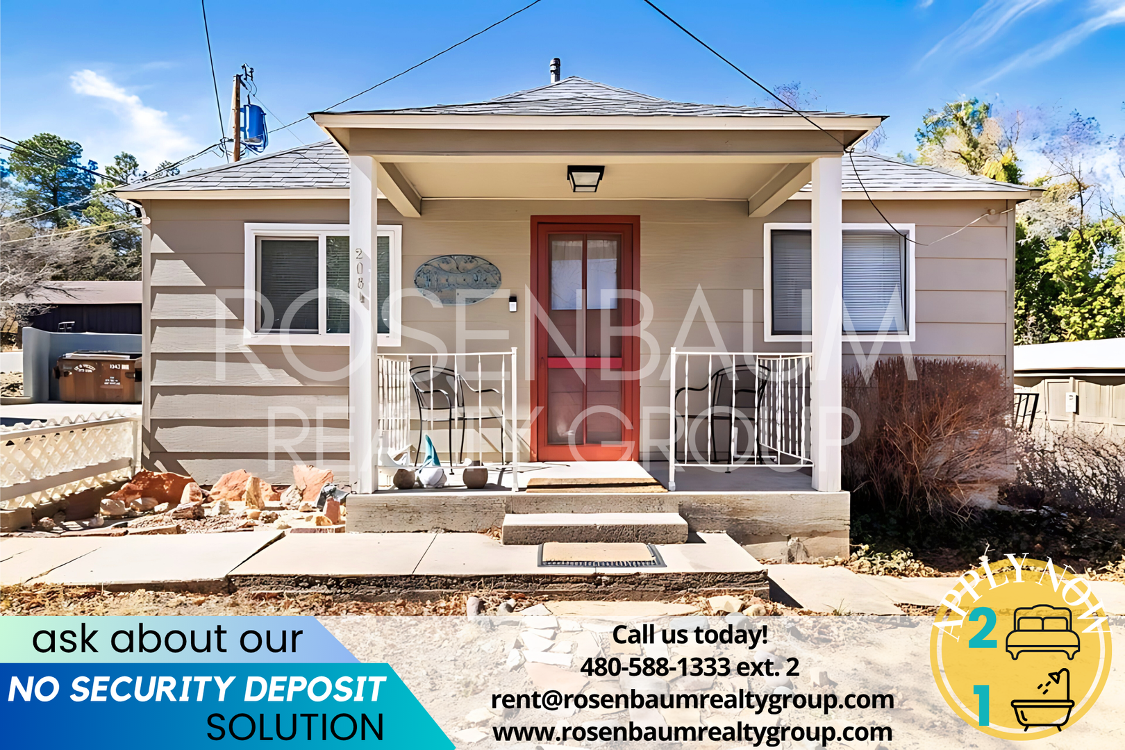 Charming 2-bedrooms, 1-bath cottage in the heart of Prescott!