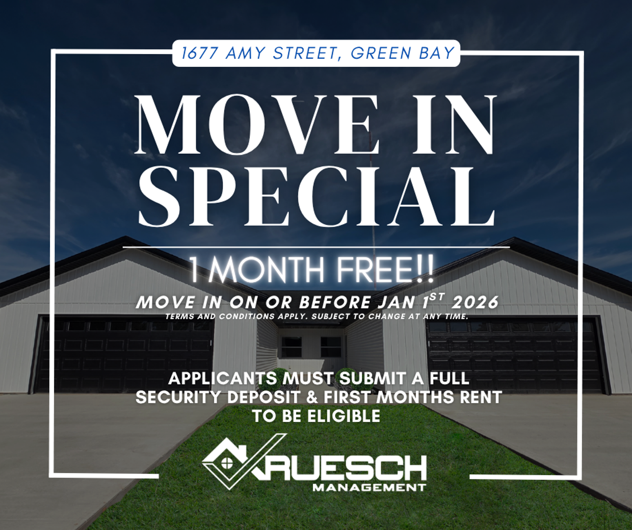 Green Bay Apartment: 1677-1679 Amy Street