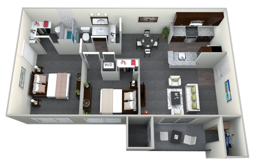 Essex | B3.1 | 2 Bed 1 Bath | 844 sq ft