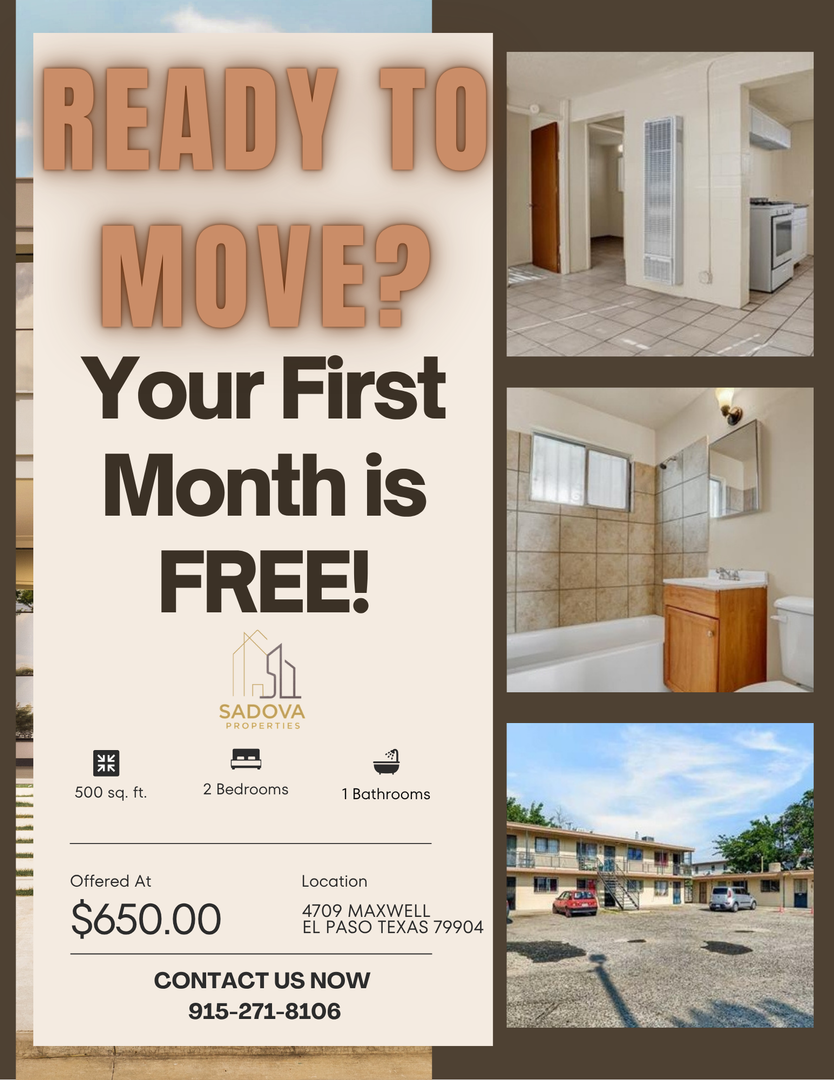 EL PASO Apartment: 4709 Maxwell