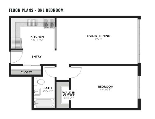 1 Bedroom 1 Bath – photo 1