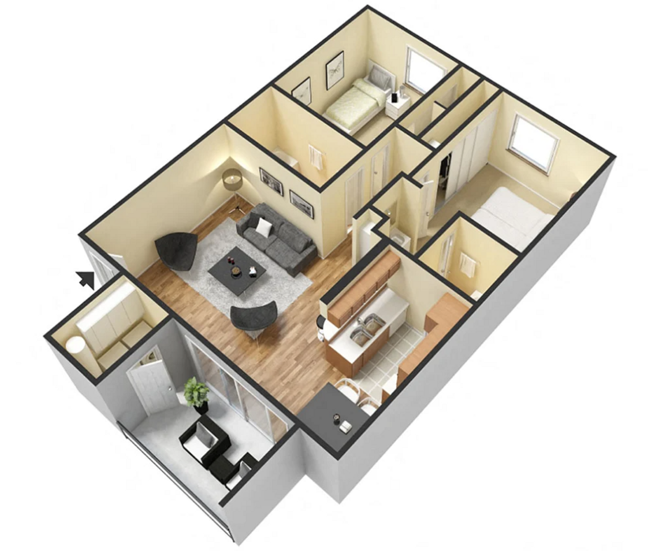 Phoenix Apartment: 8530 N. 22nd Ave.