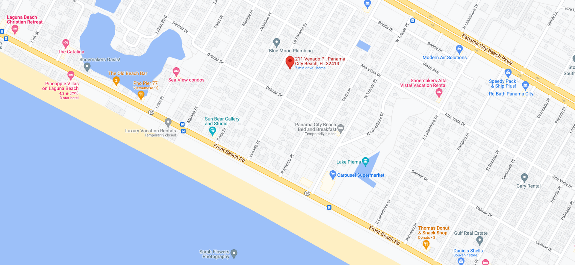 PANAMA CITY BEACH Apartment: 211 VENADO PL