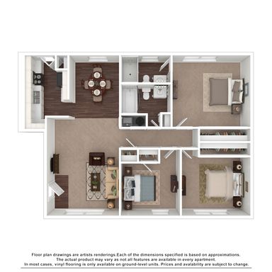 3 Bedroom Rental – 1349 Redmond Circle, E3-47, Rome, GA 30165