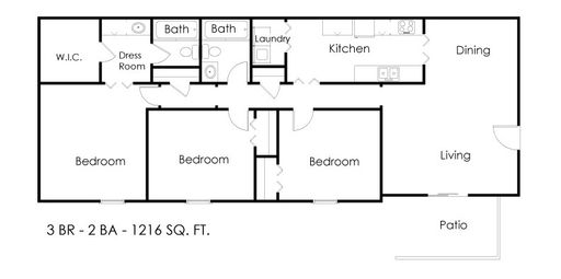 3 Bedroom Apartment – 701 Mt. Zion Road, Jonesboro, GA 30236