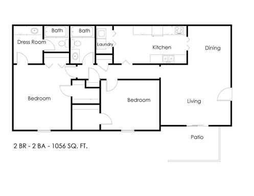 2 Bedroom Apartment – 701 Mt. Zion Road, Jonesboro, GA 30236