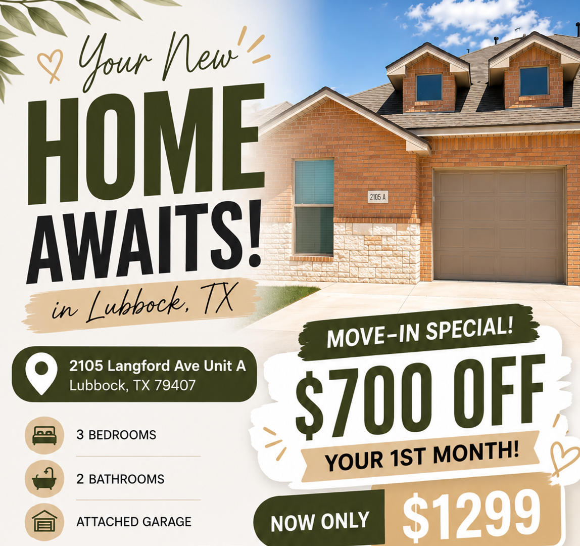 Lubbock Apartment: 2105 Langford Ave