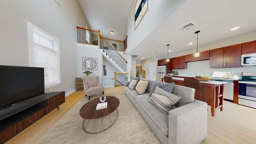 Town House Style with a Home Office and Attached Garage
