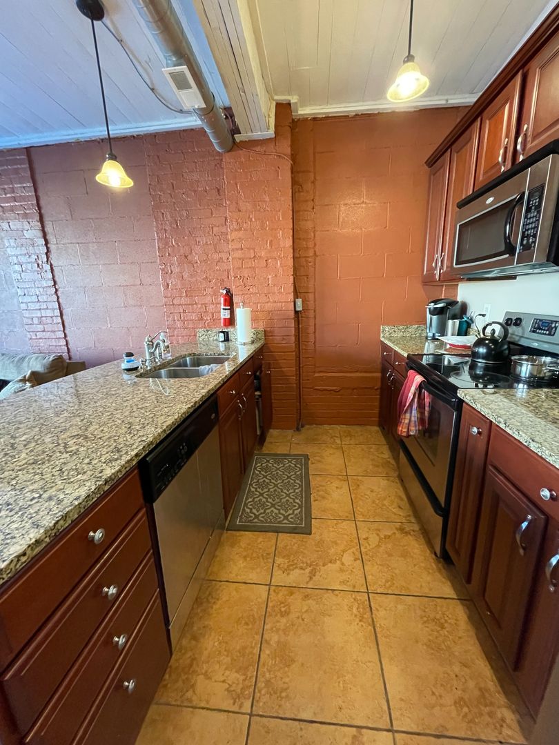 Spacious 2 bed 2 bath industrial style apartment 4 of 12