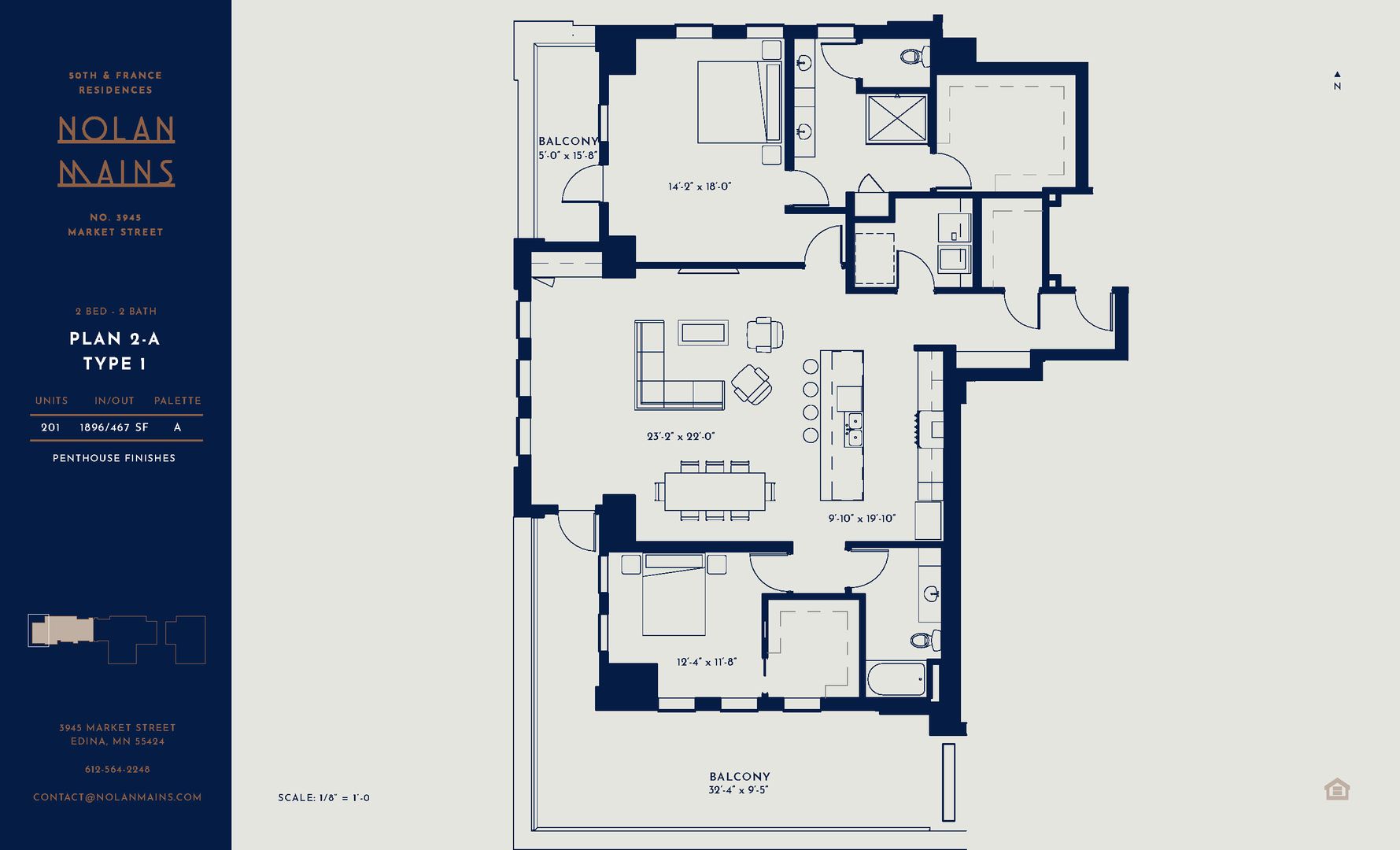 Edina Apartment: 3945 Market St