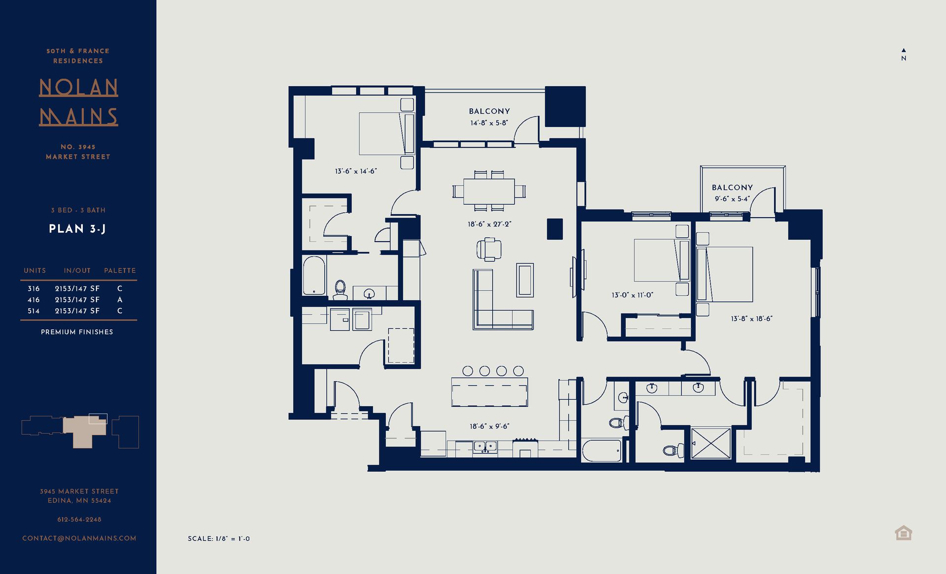 3J 3 Bed 3 Bath – photo 1