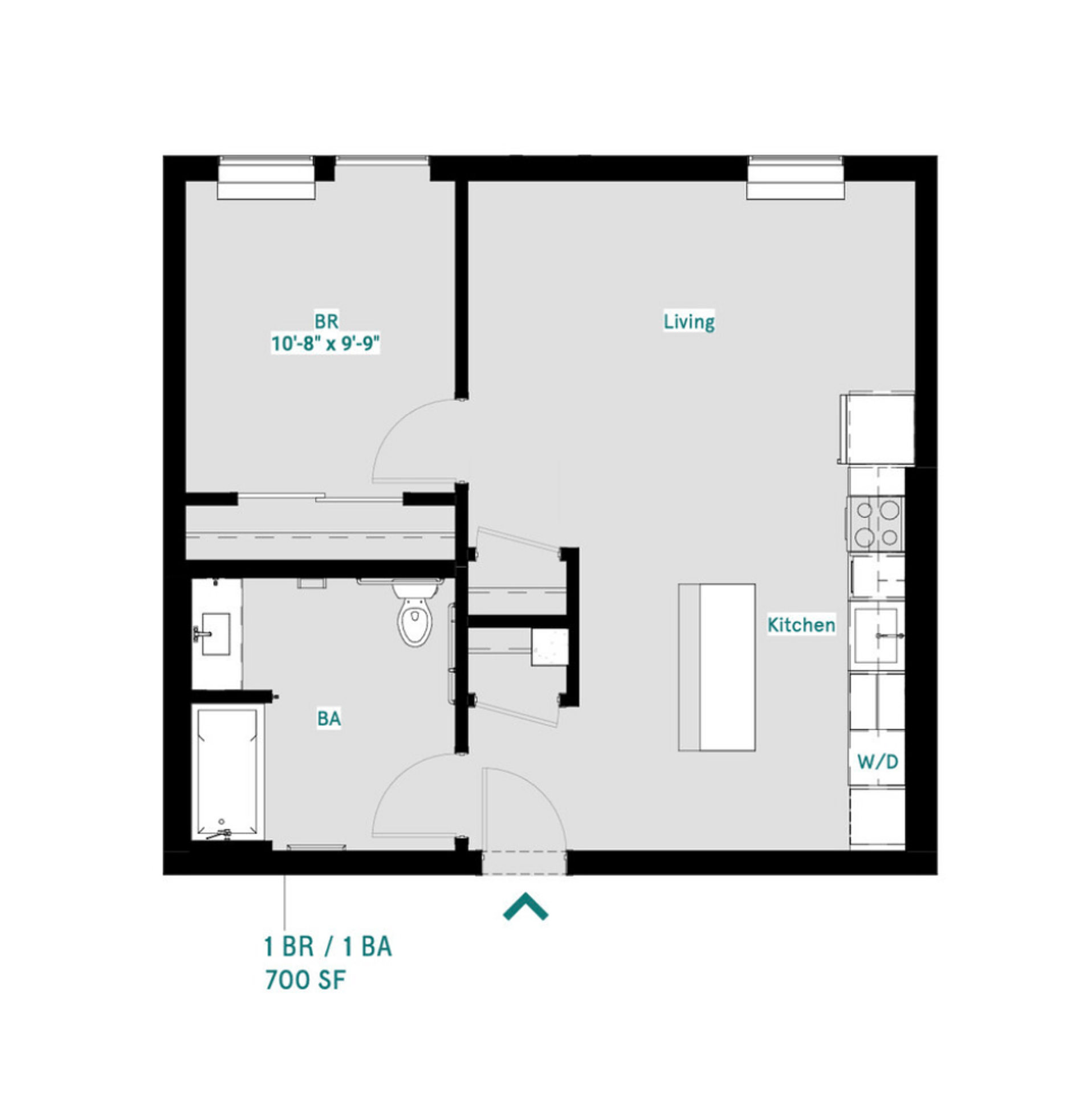 1B7B 1 Bed 1 Bath – photo 1