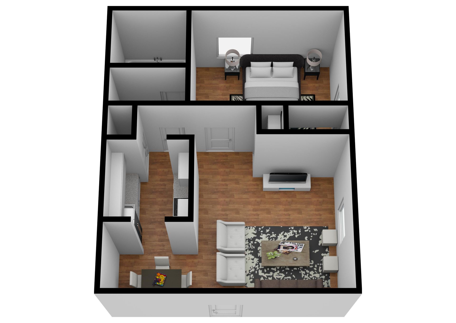 1 Bedroom 1 Bathroom (750 sq ft) – photo 1