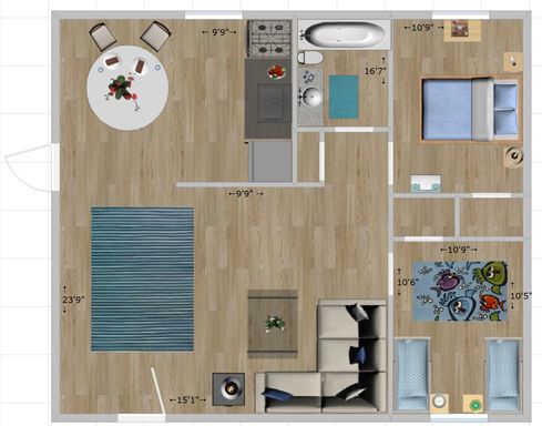 Beautiful and Affordable Two Bedroom, One Bathroom Standard Apartment. – photo 1