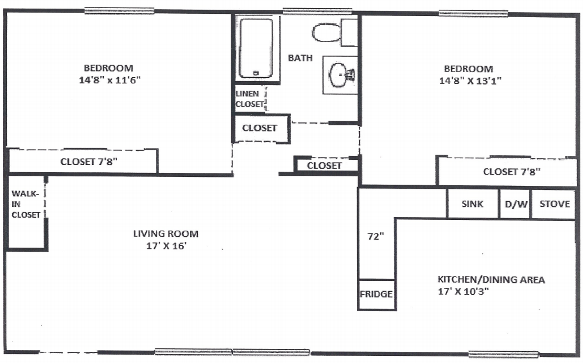 Bordentown Apartment: 100 Lucas Drive