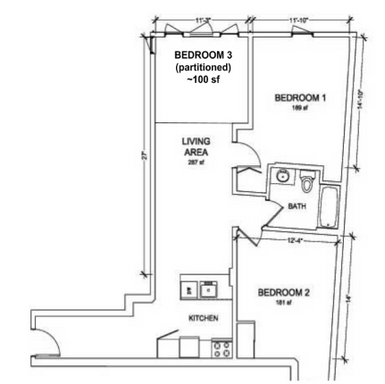 2+ Bedroom / 1 Bath – photo 1