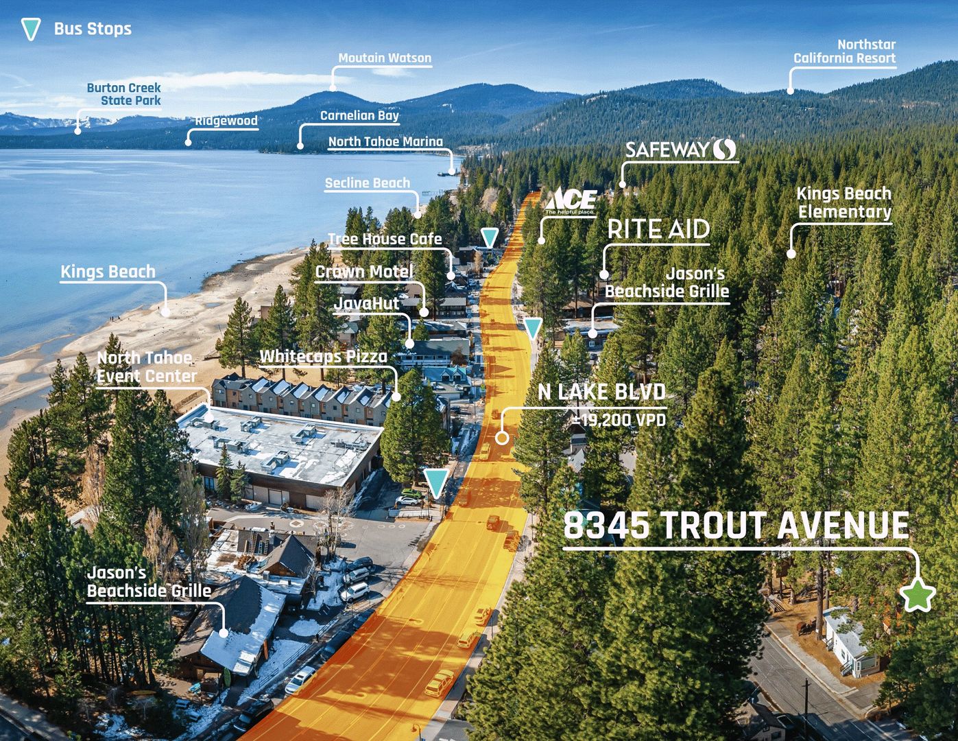 Kings Beach Condo: 8345 Trout Ave