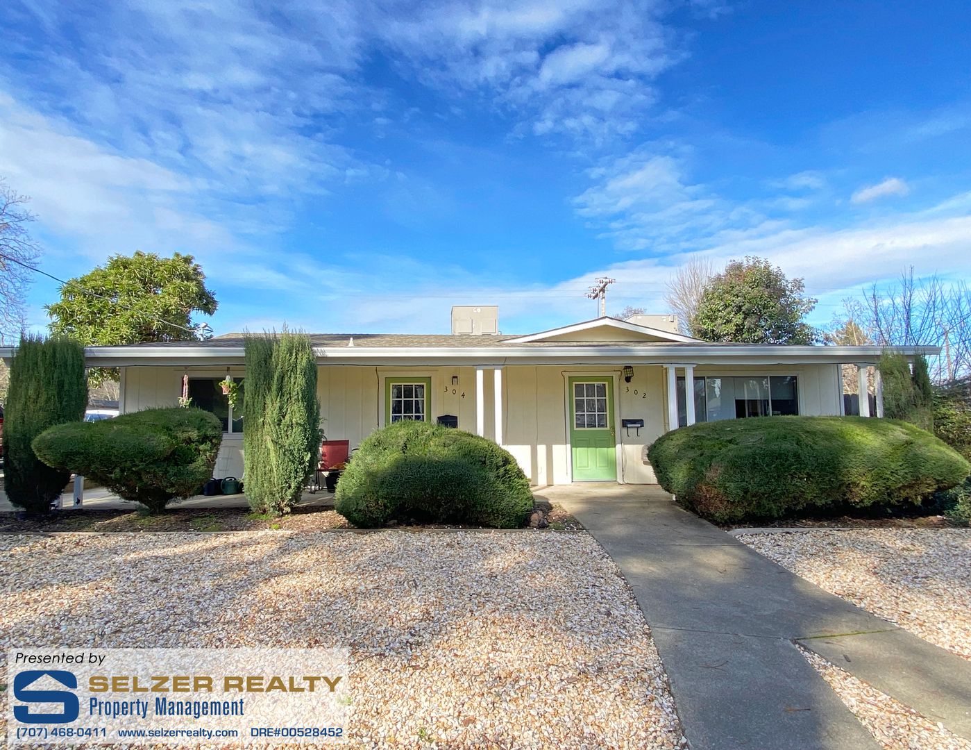 Ukiah Apartment: 302 & 304 Tedford Ave.