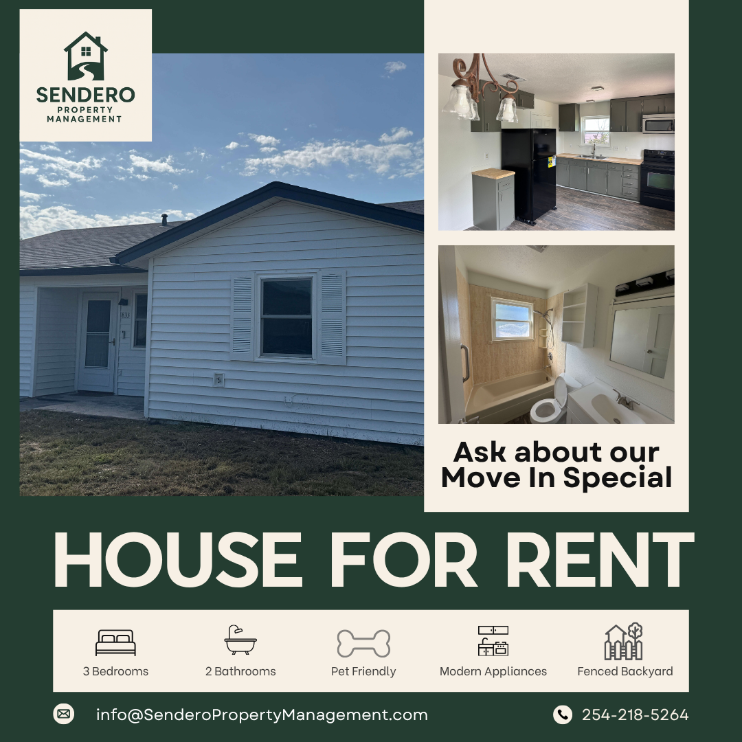 Copperas Cove House: 833 Michelle Drive