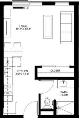 Studio Apartment in Nico - Eat Street, Loring Park – photo 1