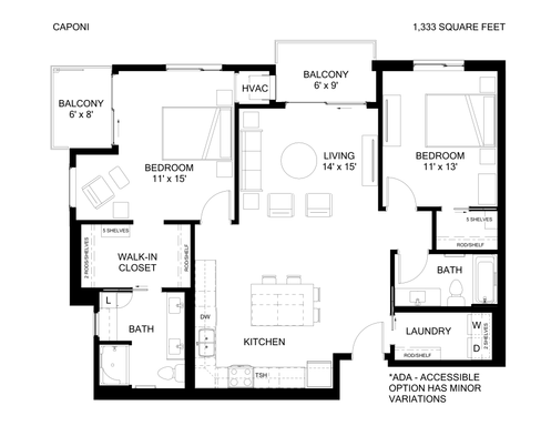 NEW CONSTRUCTION - Caponi - Two Bedroom, Two Bathroom Home, Corner Unit – photo 1