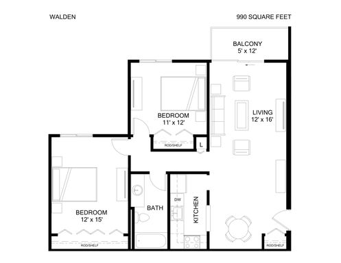 Walden - Two Bedroom Home – photo 1