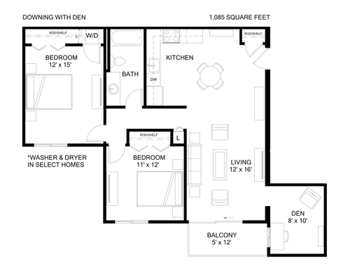 Downing - Two Bedroom + Den Fully Remodeled Home – photo 1