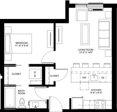 Beautiful One Bedroom Apartment - Nico Apartments – photo 1