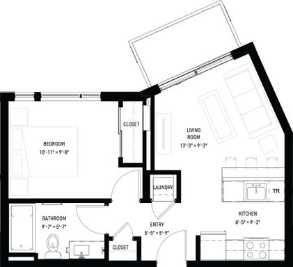 Brand New - Large One Bedroom Home with Balcony – photo 1