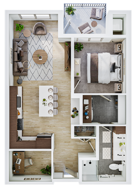 The Winn | One-Bedroom with a Den – photo 1