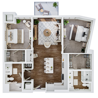 The Winn | Two-Bedroom Two-Bathroom – photo 1