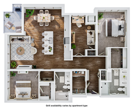 The Winn | Two-Bedroom with a Den – photo 1