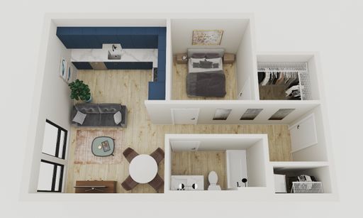 1 Bed 1 Bath Rental at 1702 Nicollet Ave, #W626, Minneapolis, MN – photo 1