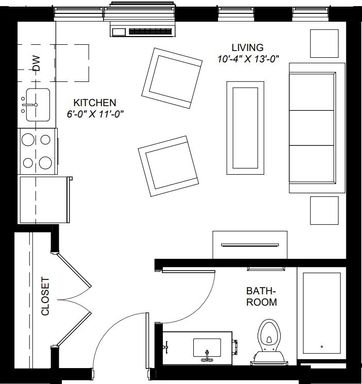 Beautiful Studio Home in Nico Apartments – photo 1
