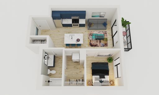 Large One Bedroom Home with Balcony – photo 1