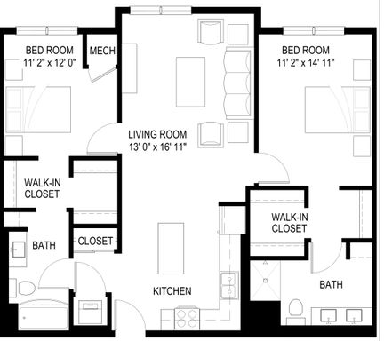 Spacious Two Bedroom Home – photo 1