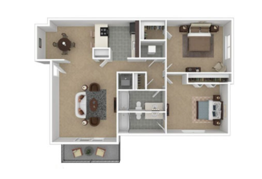 2 Bed 2 Bath – photo 1