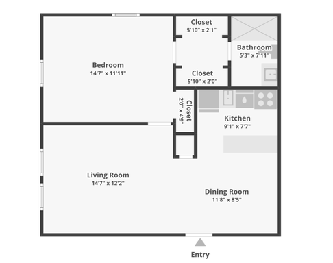 Fieldhouse View 1 Bed 1 Bath – photo 1